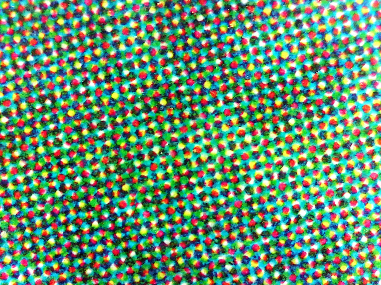The same CMYK print as above, but with a zoomed out view