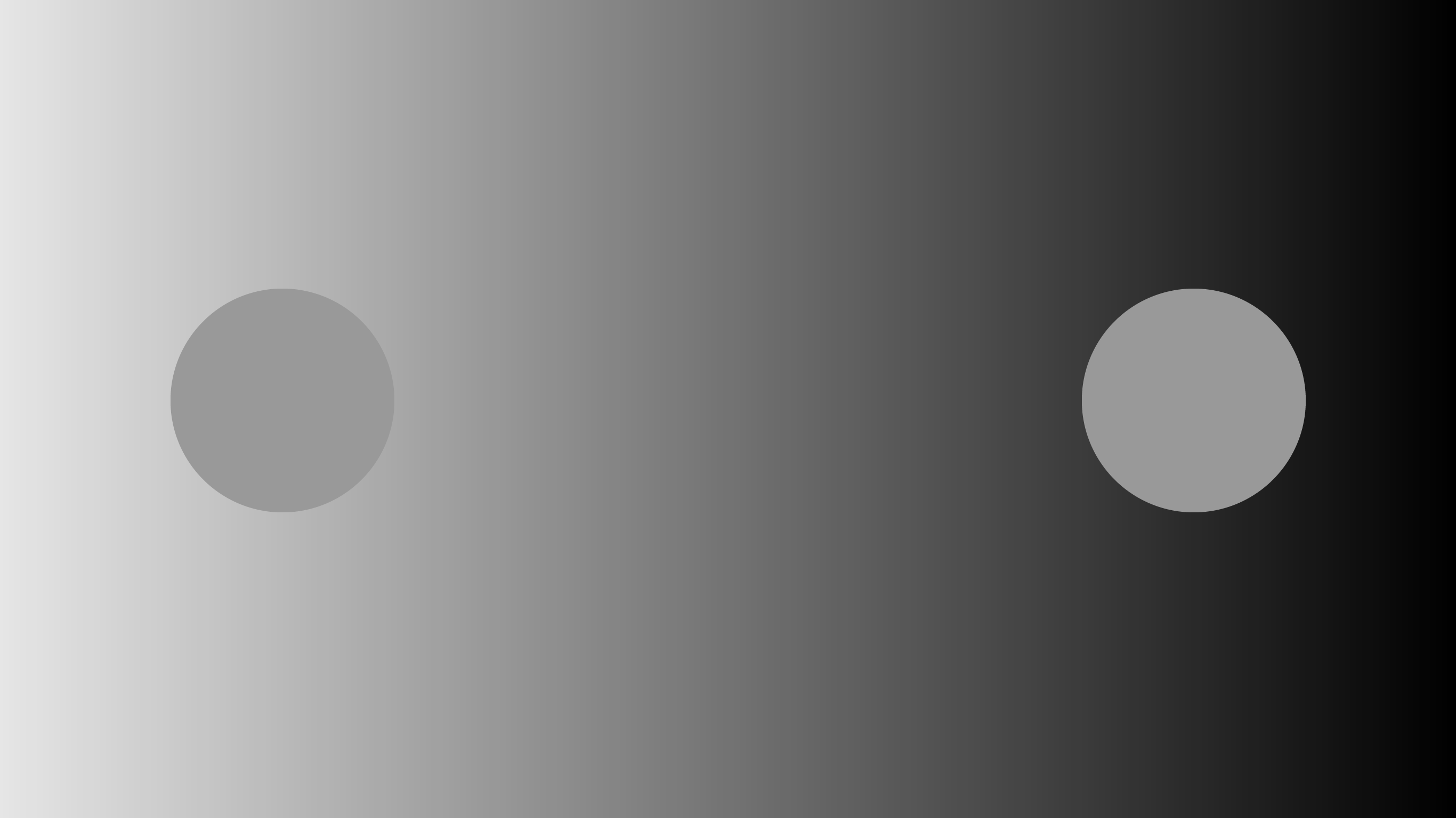 2 grey circles plotted next to each other on a background with a light to dark grey background