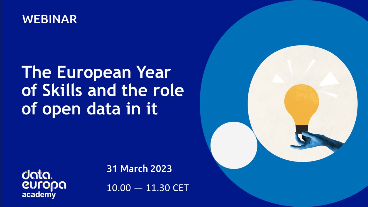 The European year of Skills and the role of open data in it