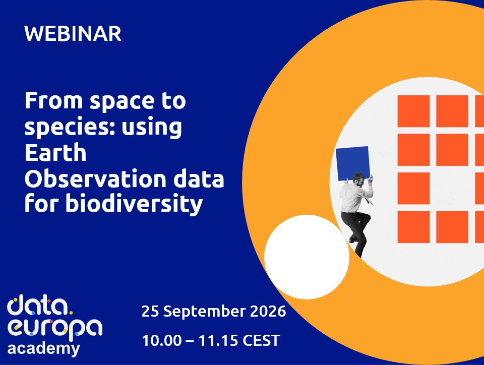 Webinar 'From space to species: using Earth Observation data for biodiversity'