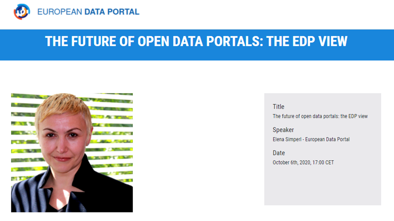 The future of open data portals: The EDP View