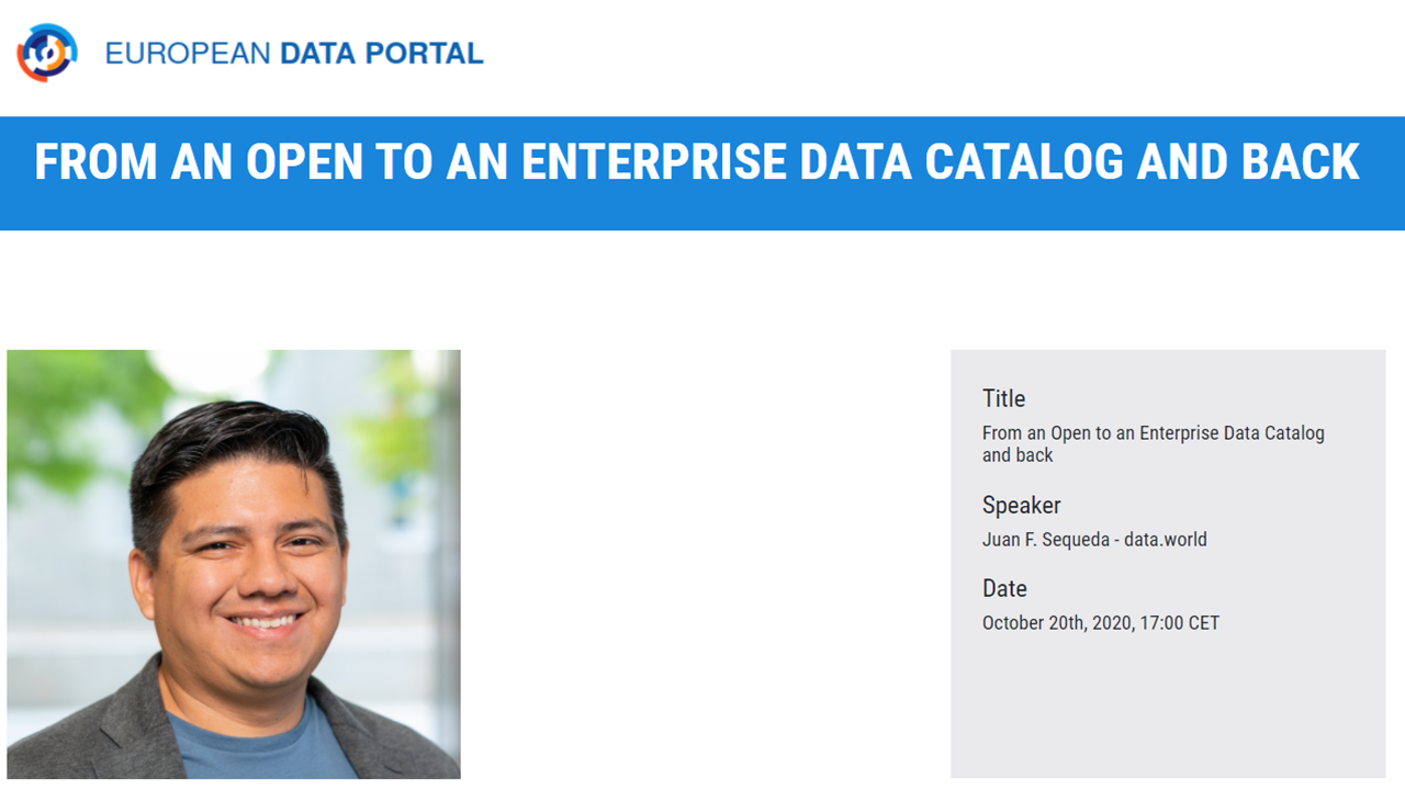The future of open data portals: From an open to an enterprise data catalog and back