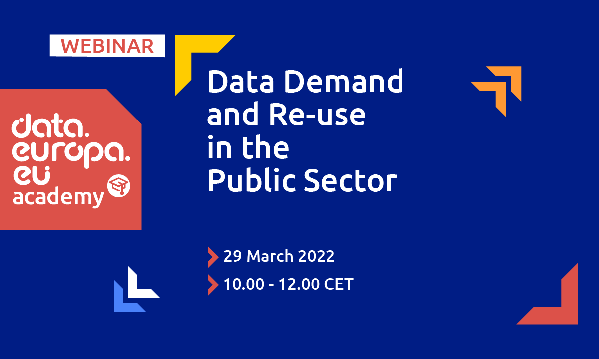Webinar on Data Demand and Re-use in the Public Sector
