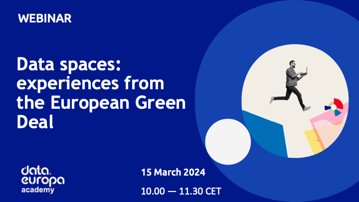 Recording webinar Data spaces: experiences from the European Green Deal