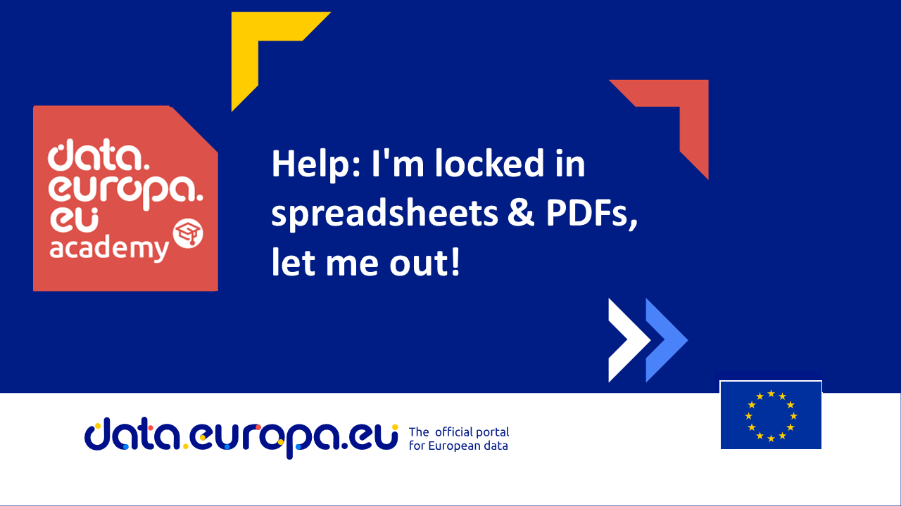 Help: I'm locked in spreadsheets & PDFs, let me out!