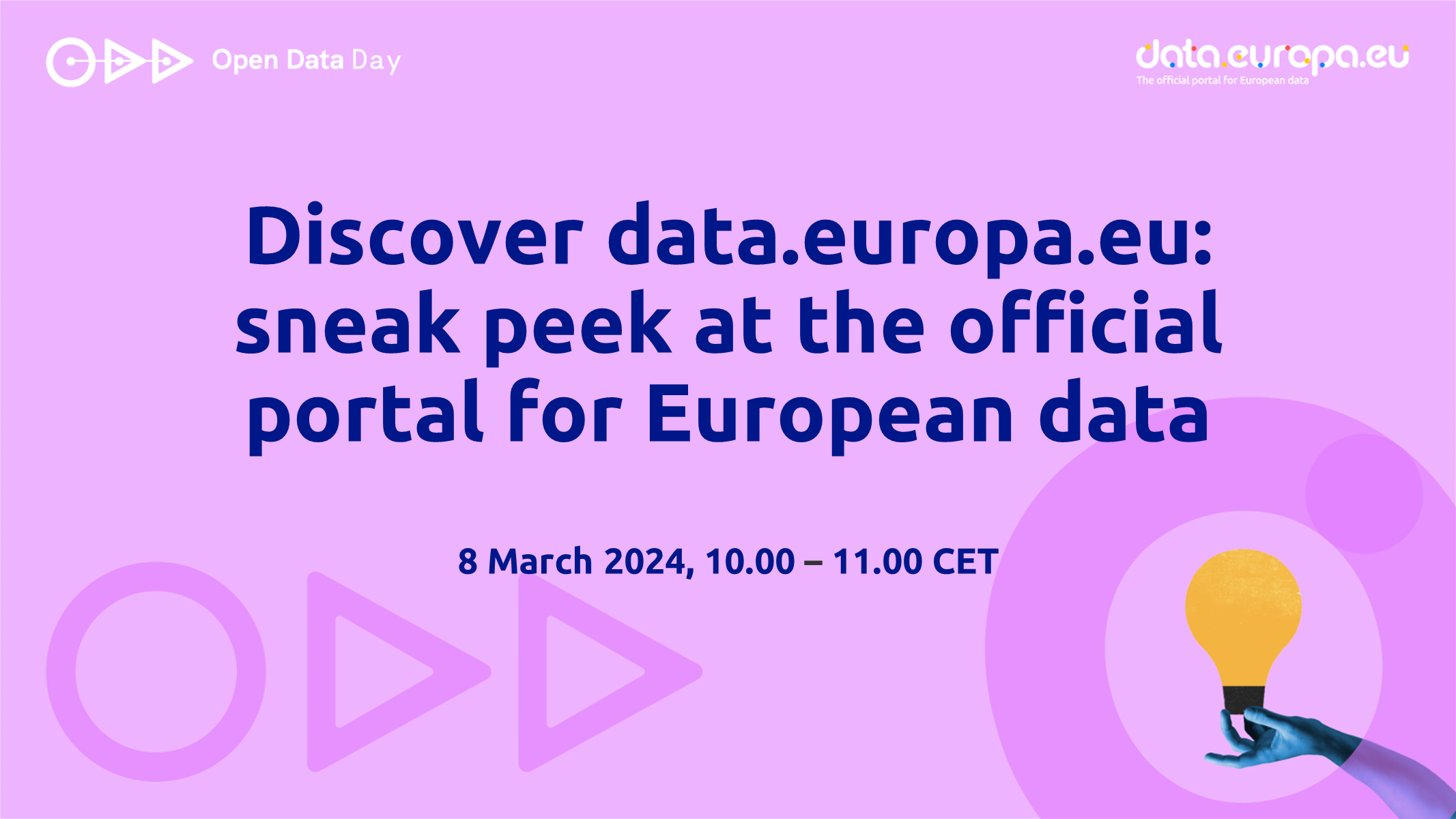 Discover data.europa.eu: sneak peak at the official portal for European data
