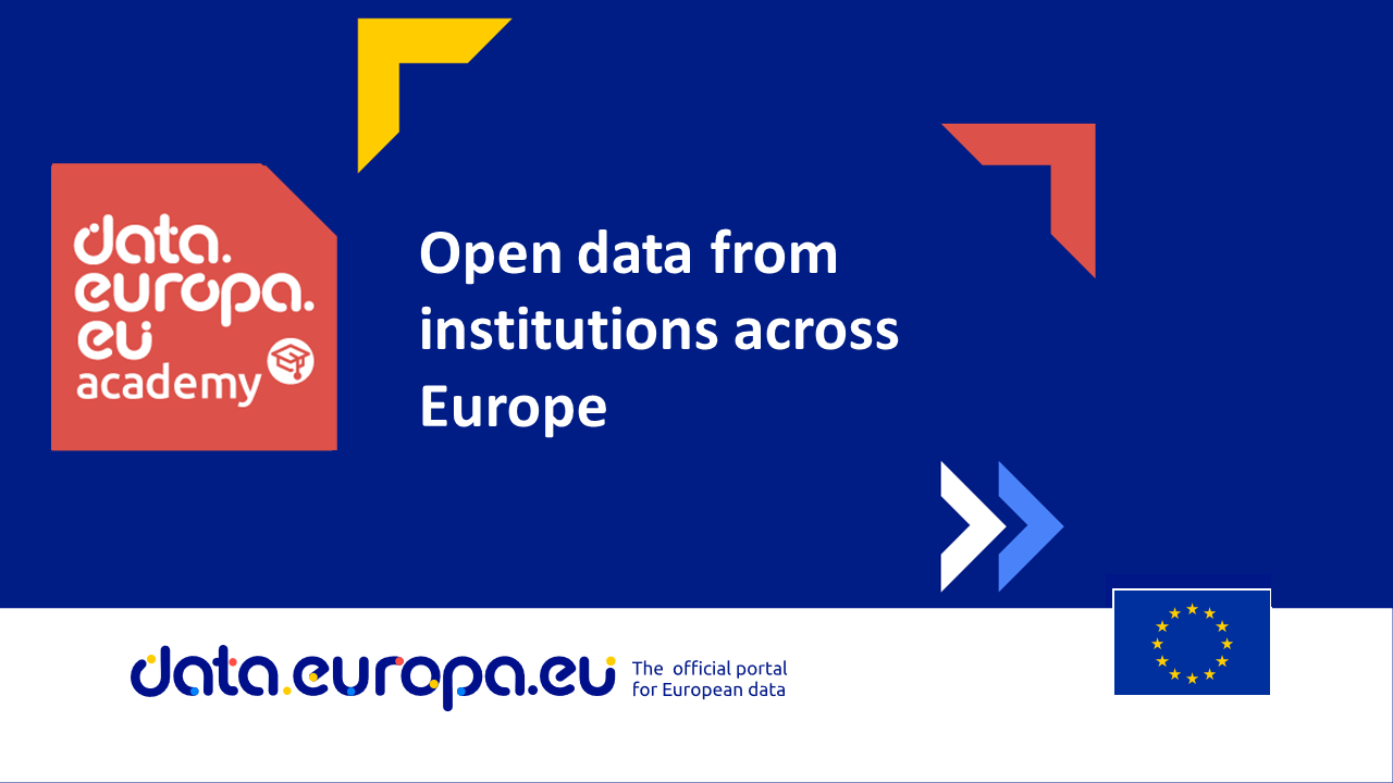 Open data from Institutions across Europe