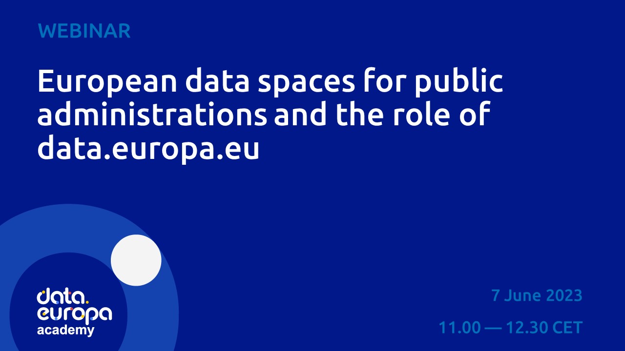 European data spaces for public administrations and the role of data.europa.eu