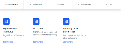 Sources of data covered by Vinalod.