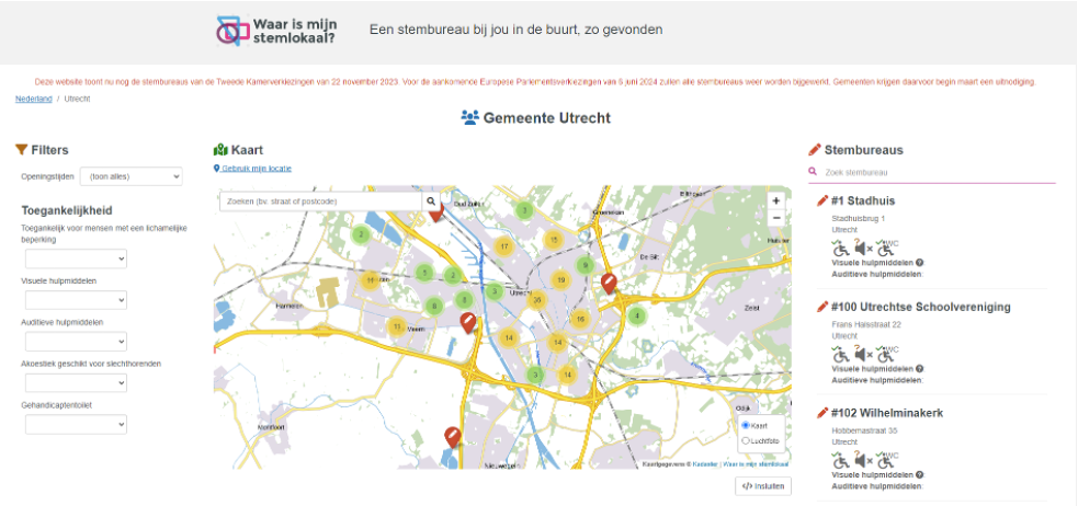 Snapshot of the Waar is mijn Stemlokaal