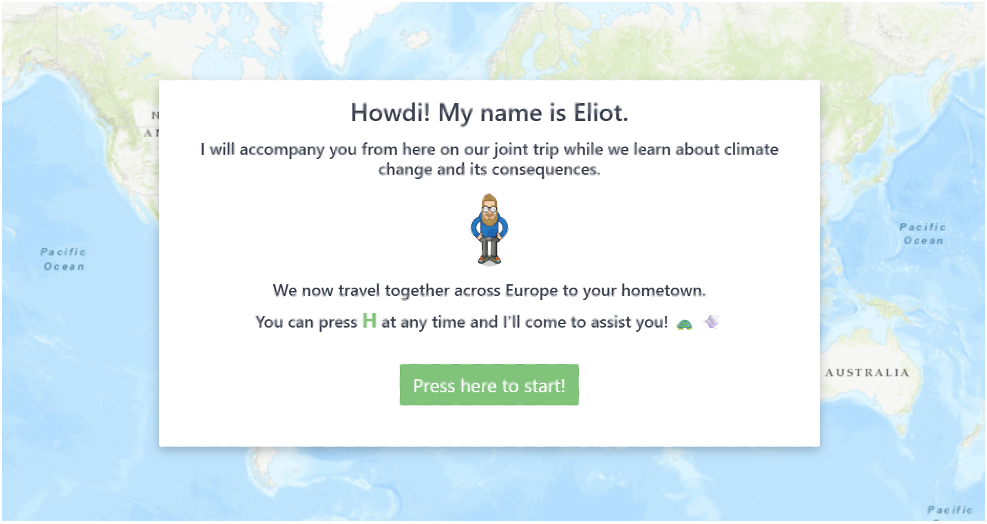 Snapshot of the Environ-Mate portal