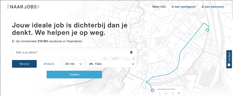 Snapshot of the Naar Jobs portal