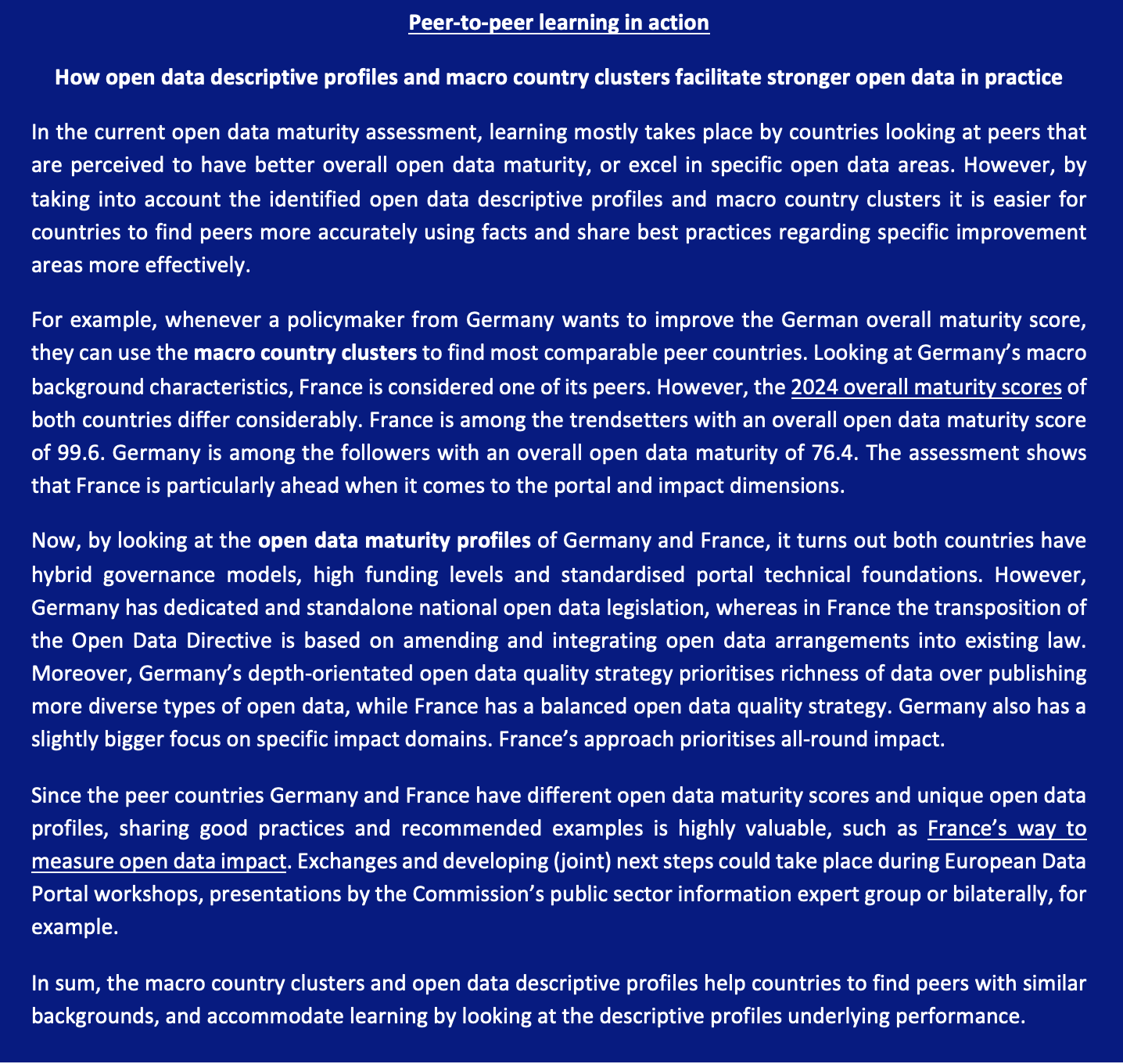 Peer-to-peer learning in action