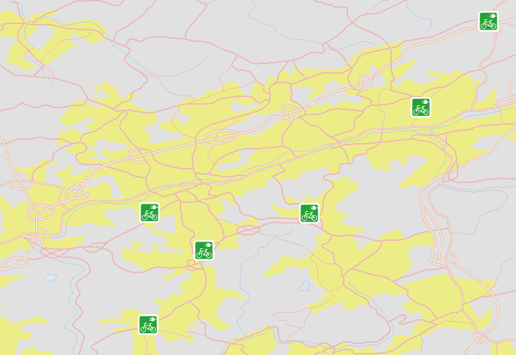 electric vehicle recharge map