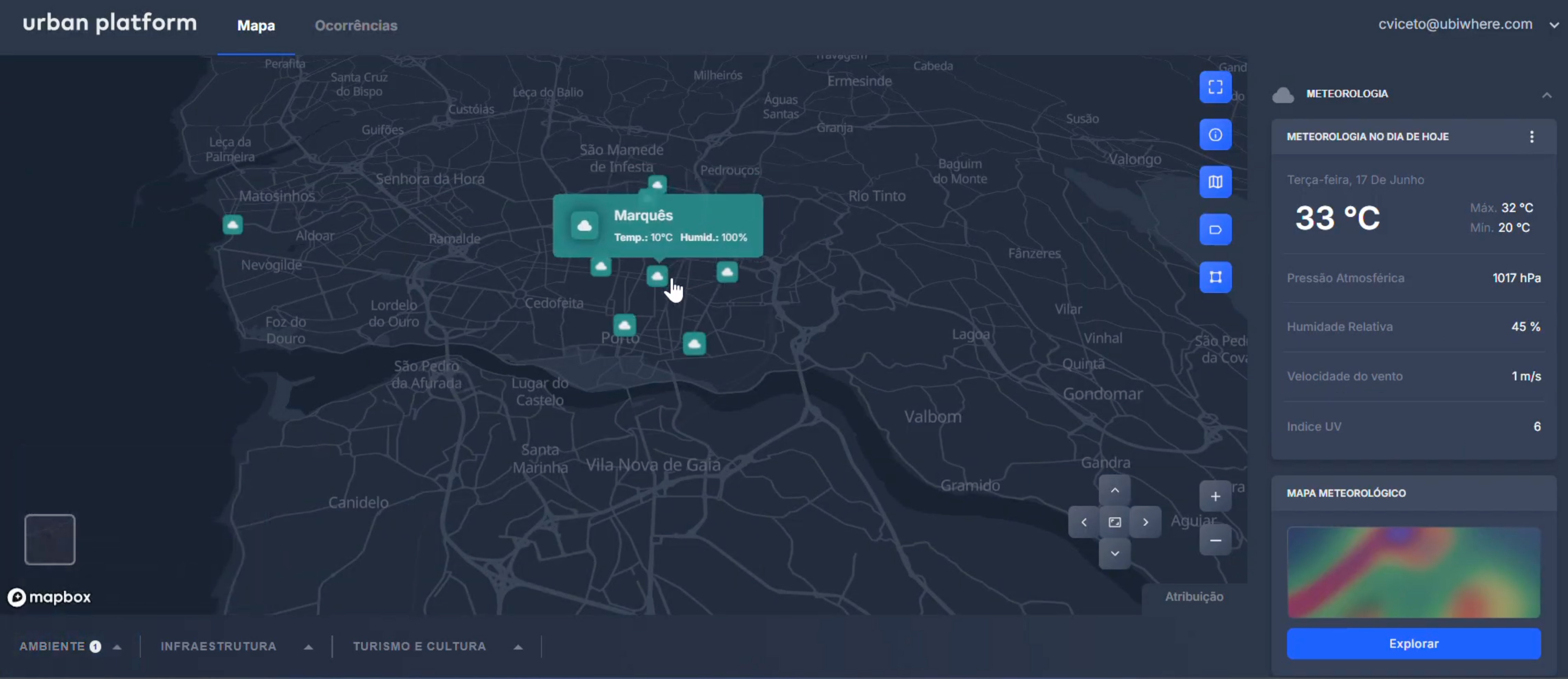 A dashboard that integrates real-time weather, traffic and emergency services data to forecast floods