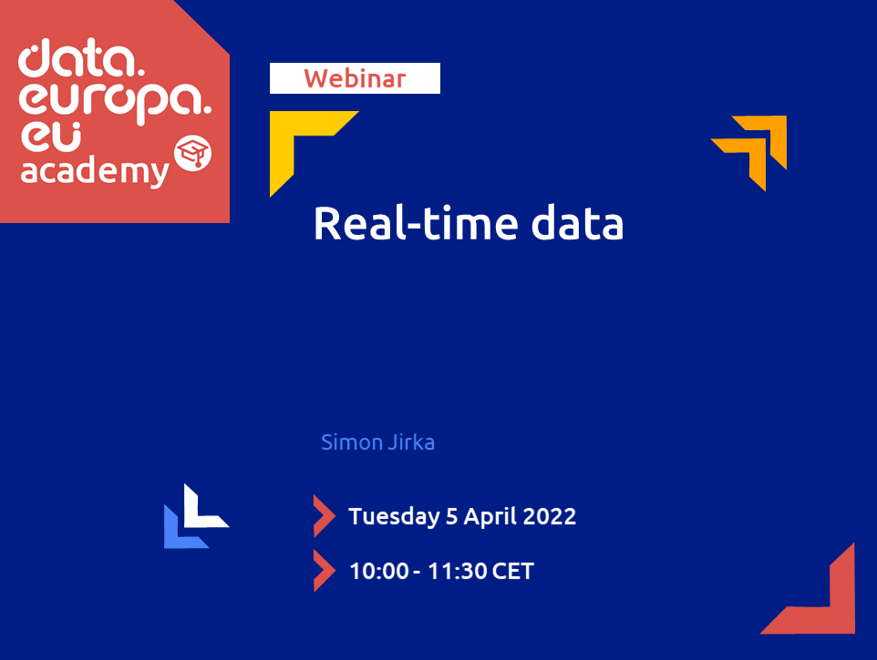 Join the data.europa academy webinar on real-time data