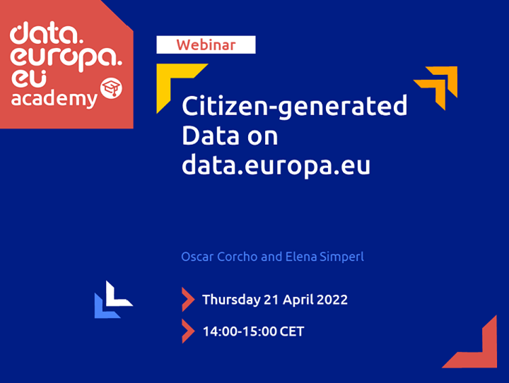 The recording of data.europa.eu’s webinar on citizen-generated data is now online