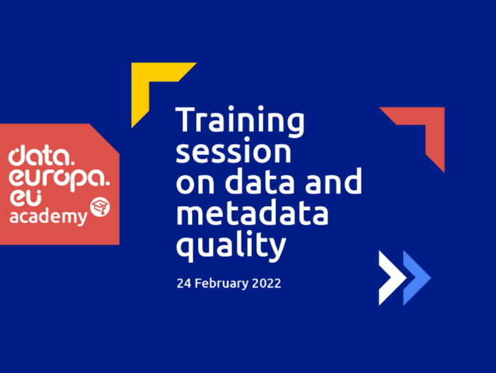 Training session on data and metadata quality