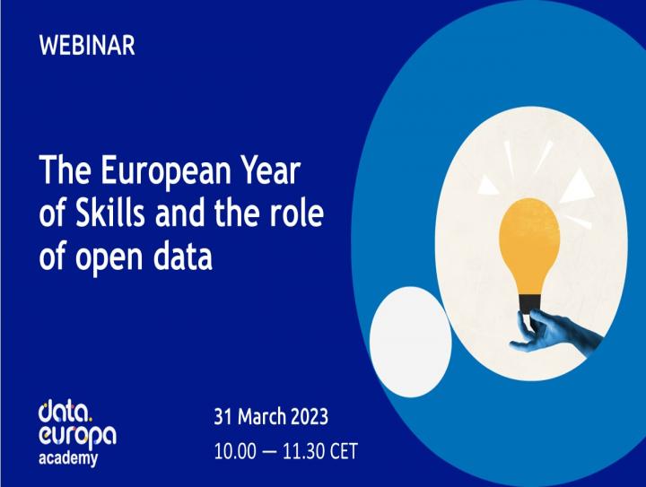 Webinar on the European Year of Skills and the role of open data