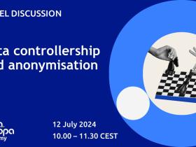 Recording webinar 'Data controllership and anonymisation'