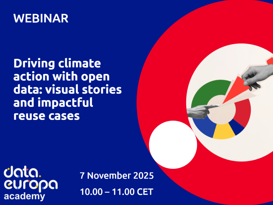 Webinar 'Driving climate action with open data: visual stories and impactful reuse cases'