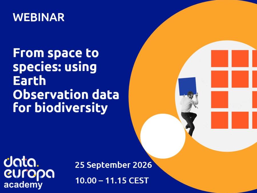 Webinar 'From space to species: using Earth Observation data for biodiversity'